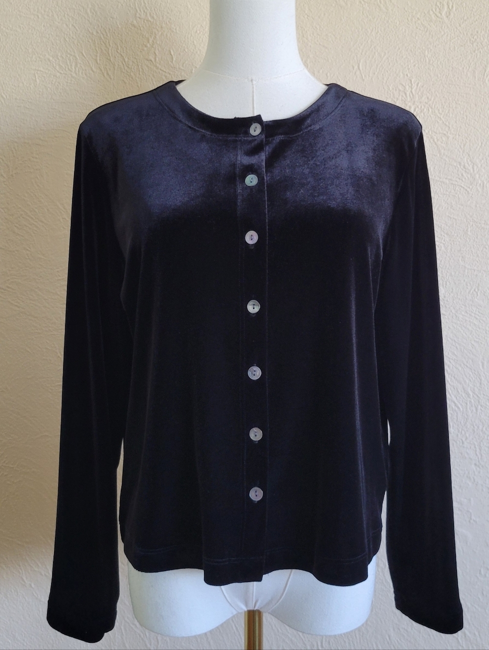 Outfit JPR | 90s Vintage Black Velveteen Cardigan